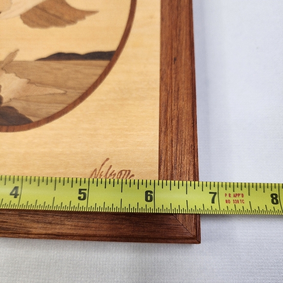 Vintage Jeff Nelson Pintail Duck Hudson River Inlay Art - Picture 6 of 11
